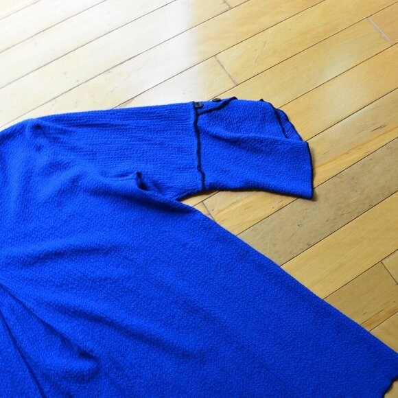 Ali Miles Women's Crinkle Top Blouse Tunic Size L - Picture 9 of 10